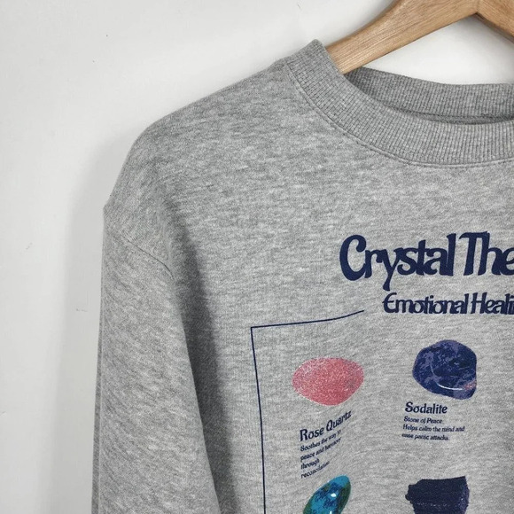 Altru Women's Crystal‎ Therapy Crew Neck Long Sleeve Sweatshirts Size S NWOT - Picture 6 of 10